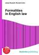 Formalities in English law, Jesse Russell,Ronald Cohn 