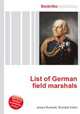 List of German field marshals, Jesse Russell,Ronald Cohn 