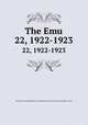 The Emu. 22, 1922-1923, Australasian Ornithologists` Union,Royal Australasian Ornithologists` Union 
