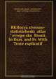 RKHozyaistvenno-statisticheskii atlas" evropeiskoi Rossii. In Russ. and Fr. With Texte explicatif, Russia min. gosud . imushchestv, dept . sel`skago khozyaistva 