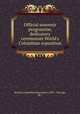 Official souvenir programme, dedicatory ceremonies World