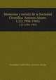 Memorias y revista de la Sociedad Cientifica `Antonio Alzate.`. t.22 (1904-1905), Sociedad Cienti?fica `Antonio Alzate` 