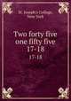 Two forty five one fifty five. 17-18, St. Joseph`s College, New York 