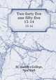 Two forty five one fifty five. 13-14, St. Joseph`s College, New York 
