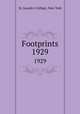Footprints. 1929, St. Joseph`s College, New York 