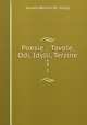 Poesie .: Tavole, Odi, Idylli, Terzine. 1, Aurelio Bertola De ` Giorgi 
