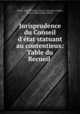 Jurisprudence du Conseil d