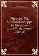 Difesa pel Sig. Aquilina Giuseppe fu Giuseppe (appellato) contro il Sac.te ., Vito Rizzuti, Italy. Corte d`appello (Palermo) 
