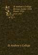 St Andrew`s College Review, Easter 1924. Easter 1924, St Andrew