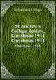 St Andrew`s College Review, Christmas 1944. Christmas 1944, St Andrew