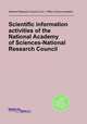 Scientific information activities of the National Academy of Sciences-National Research Council, National Research Council (U.S.). Office of Documentation 
