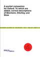 A pocket companion for Oxford. To which are added, correct descriptions of Blenheim, Ditchley and Stow, 