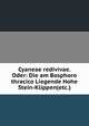 Cyaneae redivivae. Oder: Die am Bosphoro thracico Liegende Hohe Stein-Klippen(etc.), 