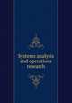 Systems analysis and operations research, National Research Council (U.S.). Panel on Strengthening the Capabilities of Less-Developed Countries in Systems Analysis 