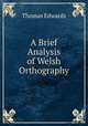 A Brief Analysis of Welsh Orthography, Thomas Edwards 