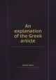 An explanation of the Greek article, Jones John 