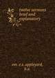 twelve sermons brief and explanatory, rev. e.s. appleyard, b.a. 