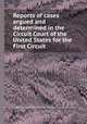 Reports of cases argued and determined in the Circuit Court of the United States for the First Circuit, United States. Circuit Court (1st Circuit),William Powell Mason 