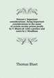Watson`s `Important considerations`, being Important considerations in the name of certain secular priests [really by T. Bluet] ed. with a preface and notes by J. Mendham, Thomas Bluet 