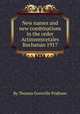 New names and new combinations in the order Actinomycetales Buchanan 1917, By Thomas Grenville Pridham 