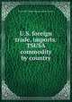 U.S. foreign trade, imports: TSUSA commodity by country, By United States. Bureau of the Census 