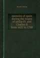 memoirs of spain during the reigns of philip IV. and Charles II from 1621 to 1700, By john dunlop 