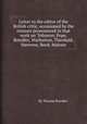 Letter to the editor of the British critic, occasioned by the censure pronounced in that work on "Johnson, Pope, Bowdler, Warburton, Theobald, Steevens, Reed, Malone, By Thomas Bowdler 