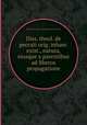 Diss. theol. de peccati orig. inhaer. exist., natura, eiusque a parentibus ad liberos propagatione, By Franz U. Ries, Johann Heinrich Vilmar 
