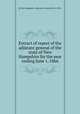 Extract of report of the adjutant general of the state of New Hampshire for the year ending June 1, 1866, By New Hampshire. Adjutant-General's Office 