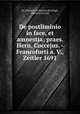 De postliminio in face, et amnestia; praes. Hern. Coccejus. - Francofurti a. V., Zeitler 1691, By Johannes Fridericus Hoernigk, Heinrich Cocceji 