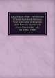 Catalogue of an exhibition of one hundred famous first editions in English and French literature from December 1st to 14th, 1909, 
