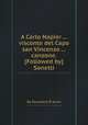 A Carlo Napier ... visconte del Capo san Vincenzo ... canzone. [Followed by] Sonetti, By Salvadore P. Janer 