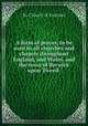 A form of prayer, to be used in all churches and chapels throughout England, and Wales, and the town of Berwick upon Tweed:, By Church of England 