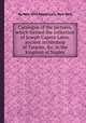 Catalogue of the pictures, which formed the collection of Joseph Capece Latro, ancient archbishop of Taranto, &c. in the kingdom of Naples, By New York Dispensary, New York 