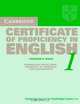 Cambridge Certificate of Proficiency in English 1: Teacher