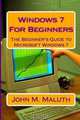 Windows 7 For Beginners: The Beginner