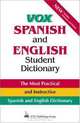 Vox Spanish And English Student Dictionary, 