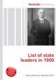 List of state leaders in 1900, Jesse Russell,Ronald Cohn 