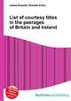 List of courtesy titles in the peerages of Britain and Ireland, Jesse Russell,Ronald Cohn 
