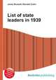 List of state leaders in 1939, Jesse Russell,Ronald Cohn 