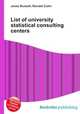 List of university statistical consulting centers, Jesse Russell,Ronald Cohn 