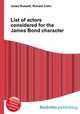 List of actors considered for the James Bond character, Jesse Russell,Ronald Cohn 