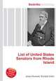 List of United States Senators from Rhode Island, Jesse Russell,Ronald Cohn 