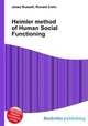 Heimler method of Human Social Functioning, Jesse Russell,Ronald Cohn 