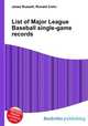 List of Major League Baseball single-game records, Jesse Russell,Ronald Cohn 