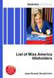 List of Miss America titleholders, Jesse Russell,Ronald Cohn 