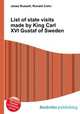 List of state visits made by King Carl XVI Gustaf of Sweden, Jesse Russell,Ronald Cohn 