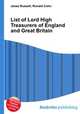 List of Lord High Treasurers of England and Great Britain, Jesse Russell,Ronald Cohn 