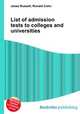 List of admission tests to colleges and universities, Jesse Russell,Ronald Cohn 