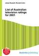 List of Australian television ratings for 2001, Jesse Russell,Ronald Cohn 